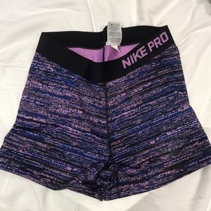 NWOT RARE Nike Pro Shorts Purple